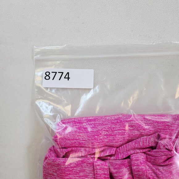 Under Armour Sweatshirt Women Medium Pink Heather Hoodie Vneck Running - Picture 7 of 7